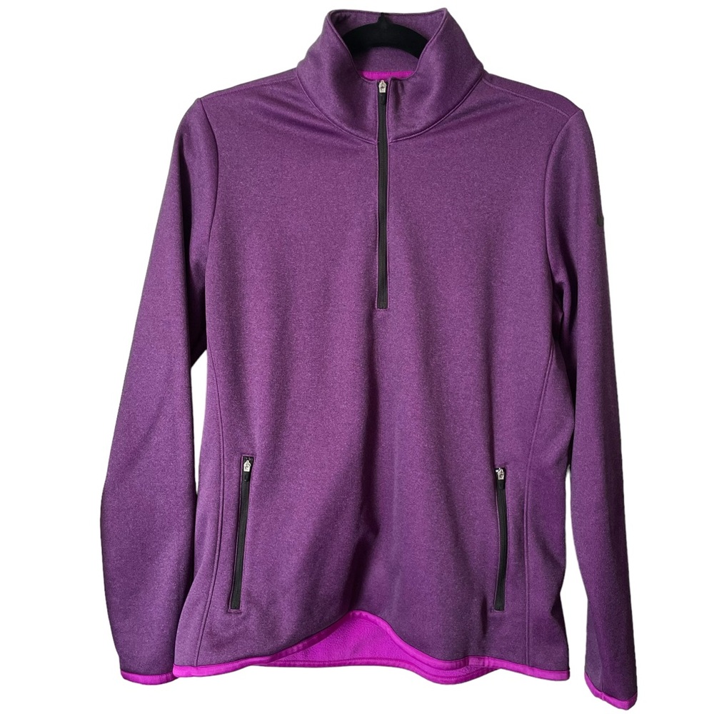 Nike Womens Therma-Fit Mock Neck Quarter Zip Fleece Pullover Jacket, Size L, EUC